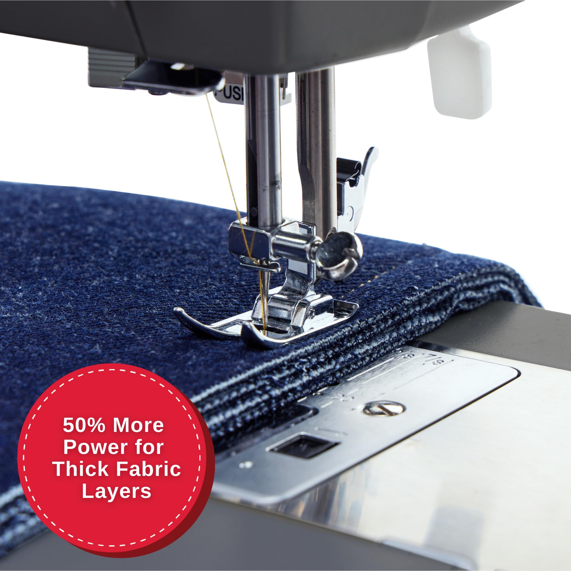 Singer 4452 Heavy Duty Sewing Machine, 32 Stiches with Accessory Kit, Grey