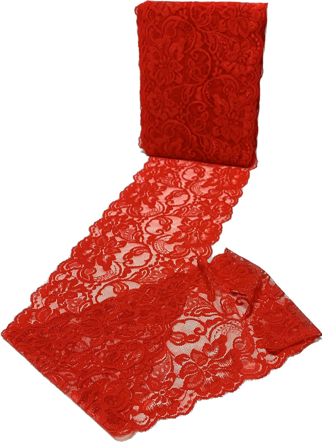6" X 5 Yards Stretch-Red