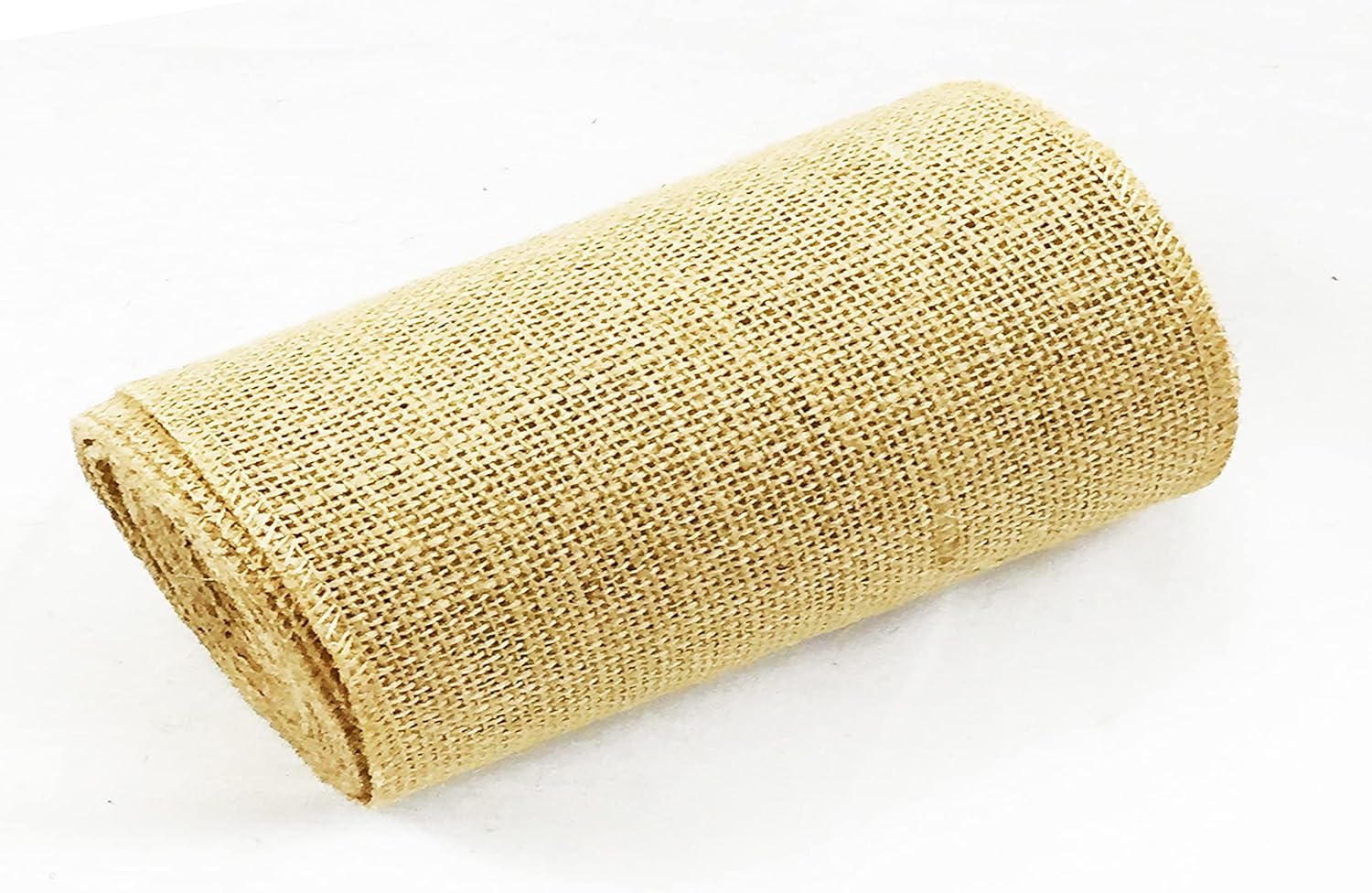 Burlap Jute Ribbon 5 inch x 30 feet Tight Weave and Finish Edges | Jute- Burlap Roll of 10 Yards Eco-Friendly, Natural Ribbon Rolls (Natural, 5 Inch 10 Yards)