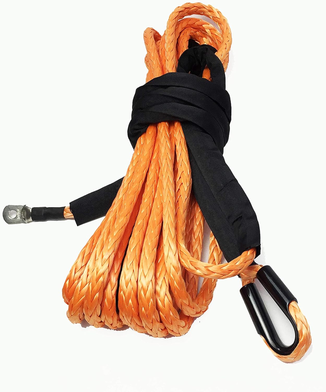 Jutemill 3/8" X 50 feet Synthetic Winch Rope, 3/8-50&