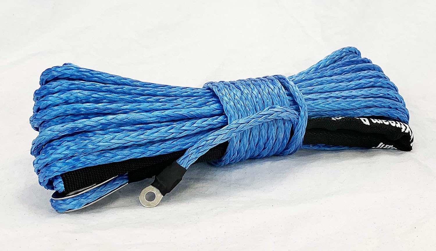 Jutemill 3/8" X 50 feet Synthetic Winch Rope, 3/8-50&
