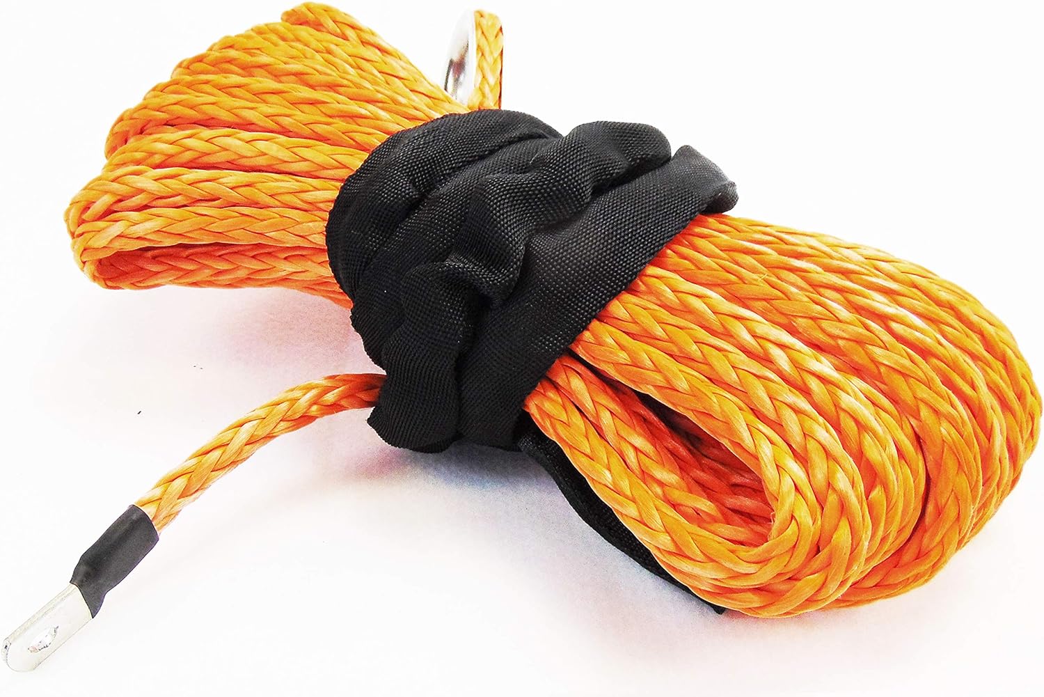 Jutemill 3/8" X 50 feet Synthetic Winch Rope, 3/8-50&