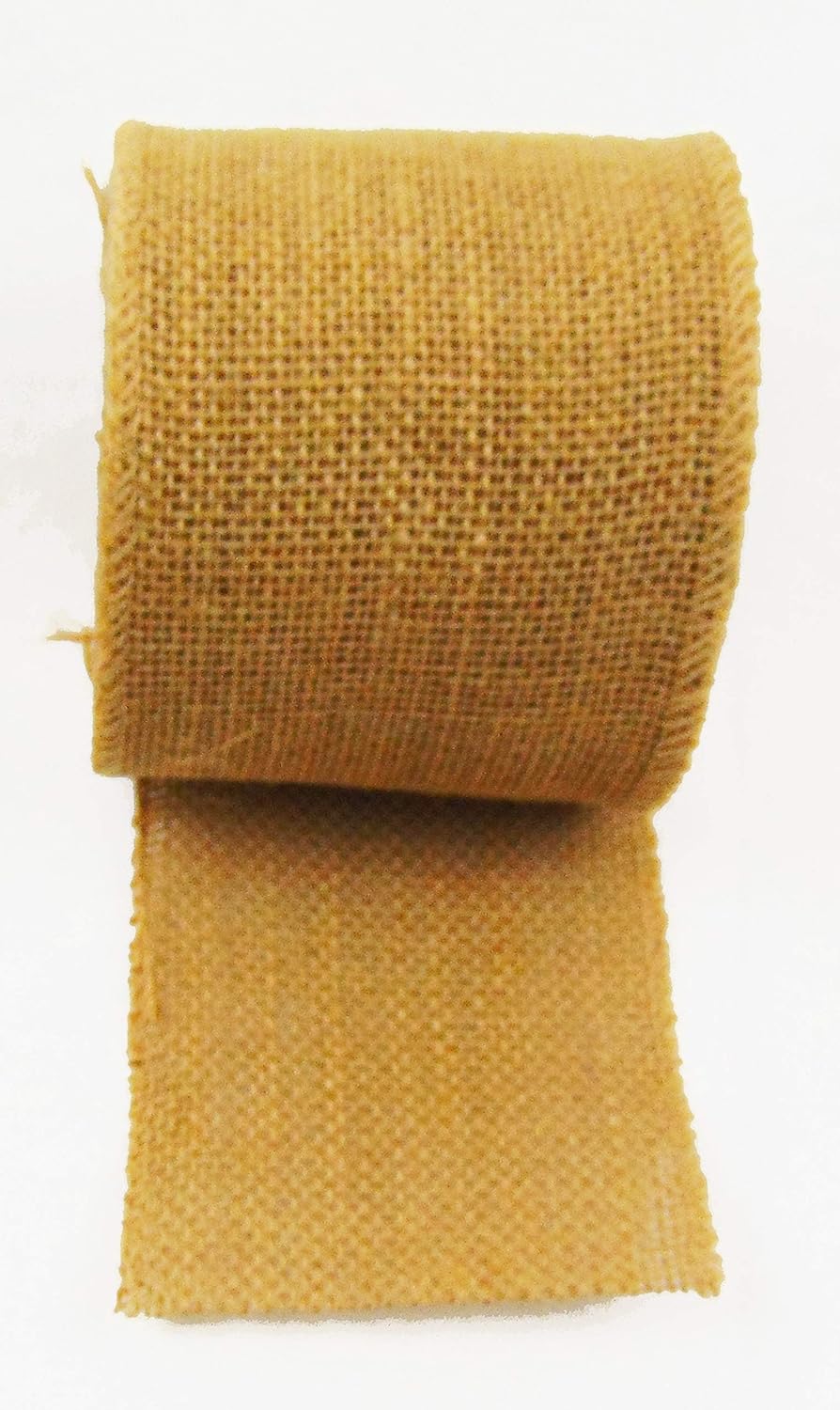 Burlap Jute Ribbon 5 inch x 30 feet Tight Weave and Finish Edges | Jute- Burlap Roll of 10 Yards Eco-Friendly, Natural Ribbon Rolls (Natural, 5 Inch 10 Yards)