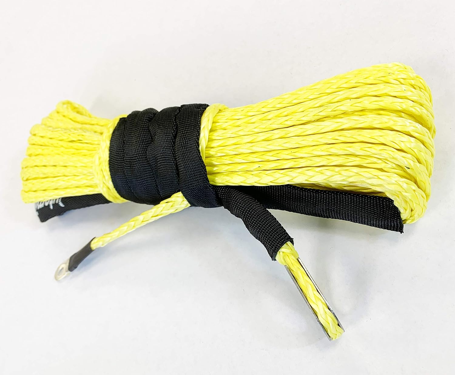 Jutemill 3/8" X 50 feet Synthetic Winch Rope, 3/8-50&