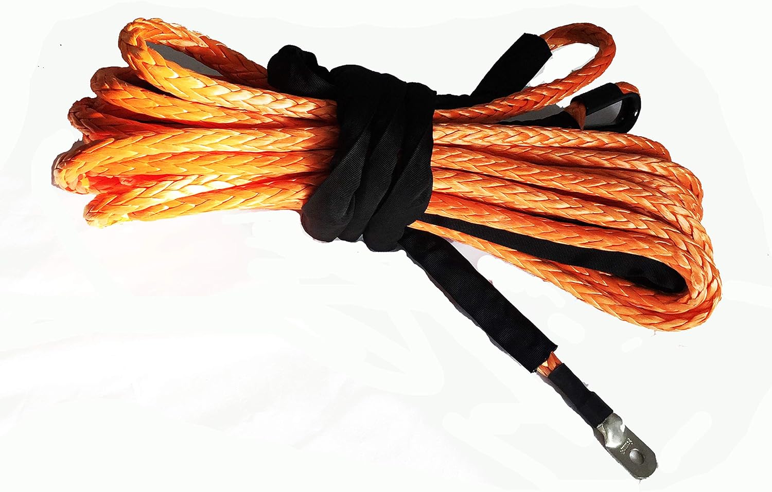 Jutemill 3/8" X 50 feet Synthetic Winch Rope, 3/8-50&