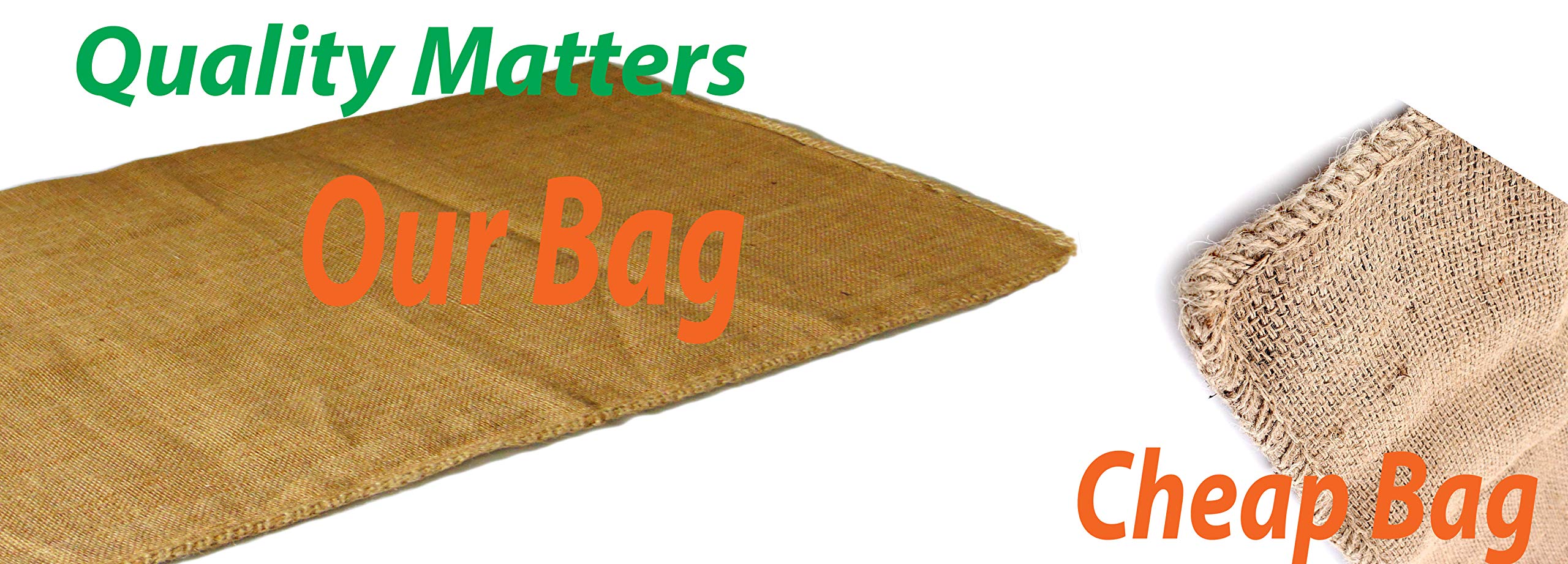 AAYU Large Burlap Sacks 14 x 26 Inch Jute Drawstring Bags for Potato Onion Vegetables Coffee Beans Adult Bag Races (20 Pack)