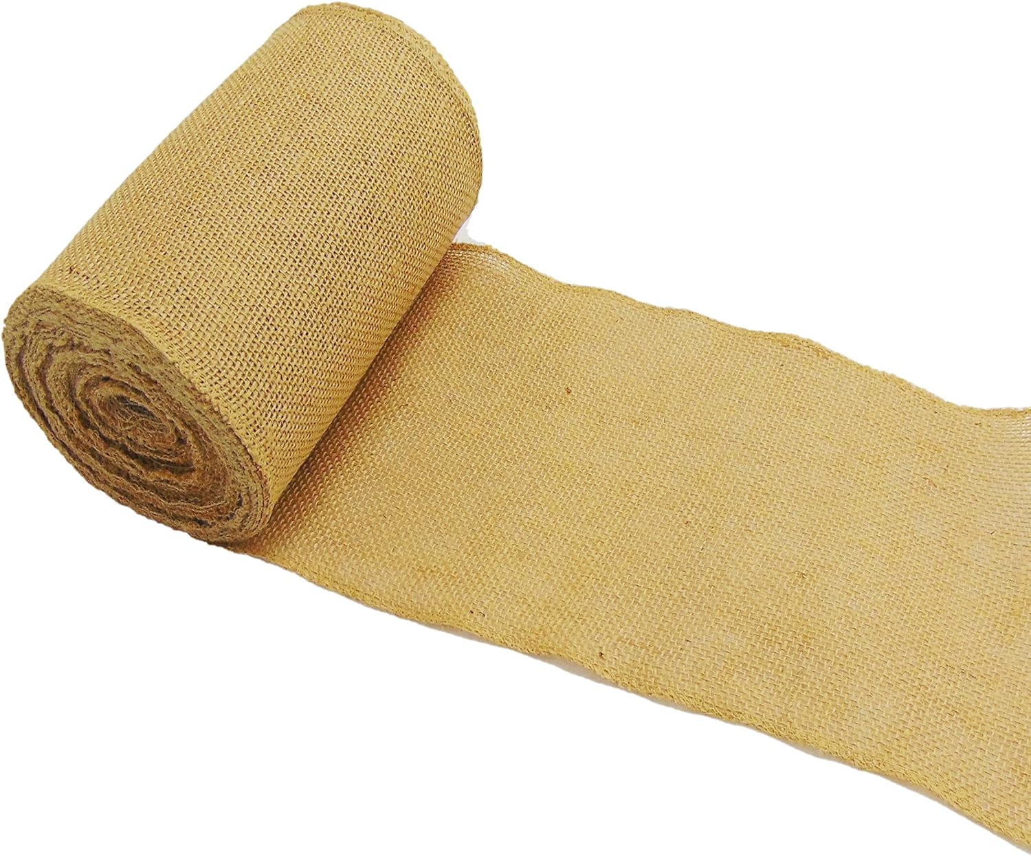 Burlap Fabric Ribbon, Natural Jute Burlap Fabric Roll Wide Crafts