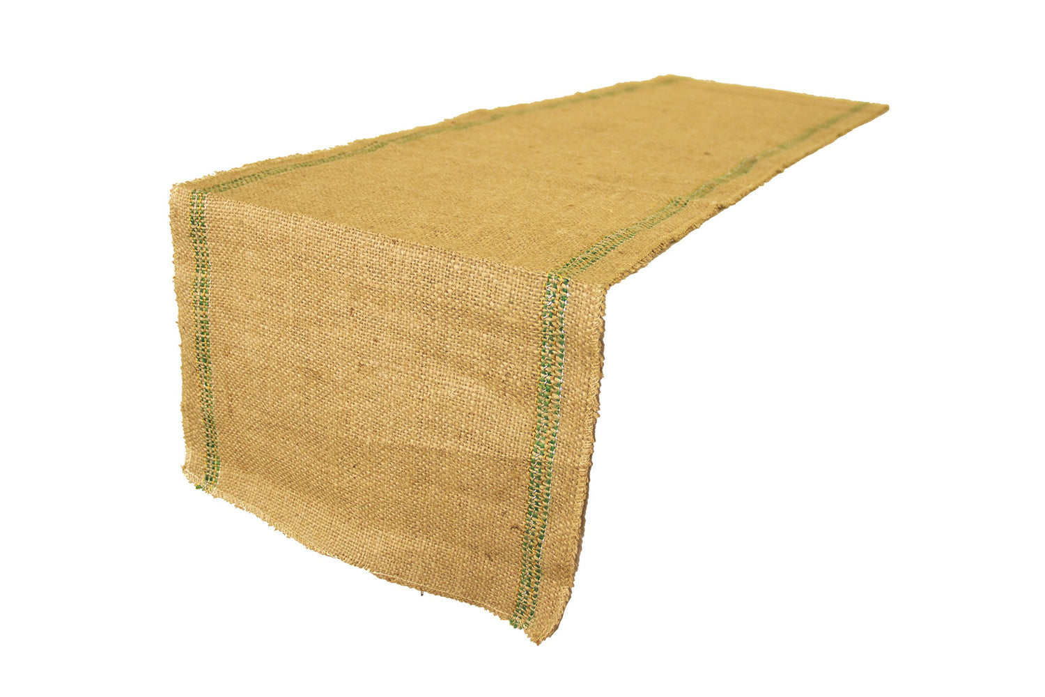 Silver and Gold Threaded borders  Burlap