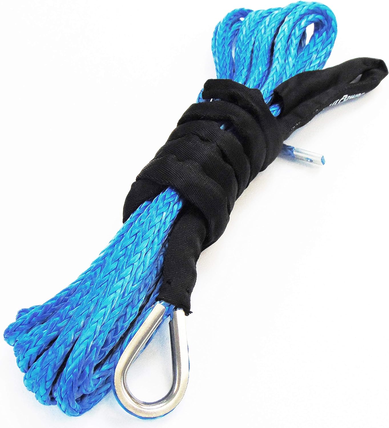 Jutemill 3/8" X 50 feet Synthetic Winch Rope, 3/8-50&