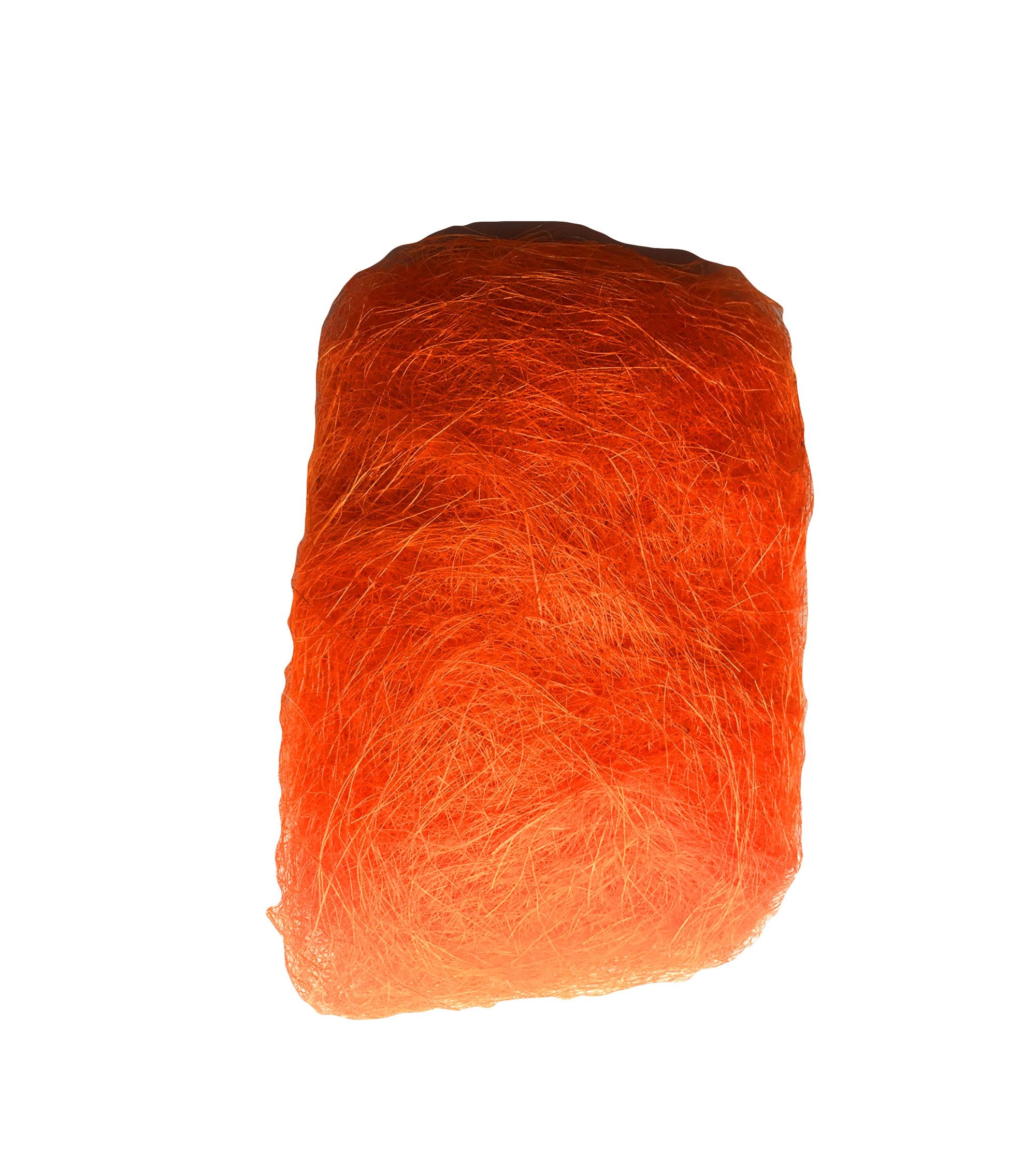 AAYU Sisal Fiber Premium Quality Natural Orange Colored 8 oz per Bag DIY Project and Basket Decoration Use (227 Grams)