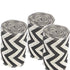 AAYU Natural Baurlap Ribbon 5 Inch X 5 Yards Black and White Jute Ribbon for Crafts Grit Wrapping Wedding