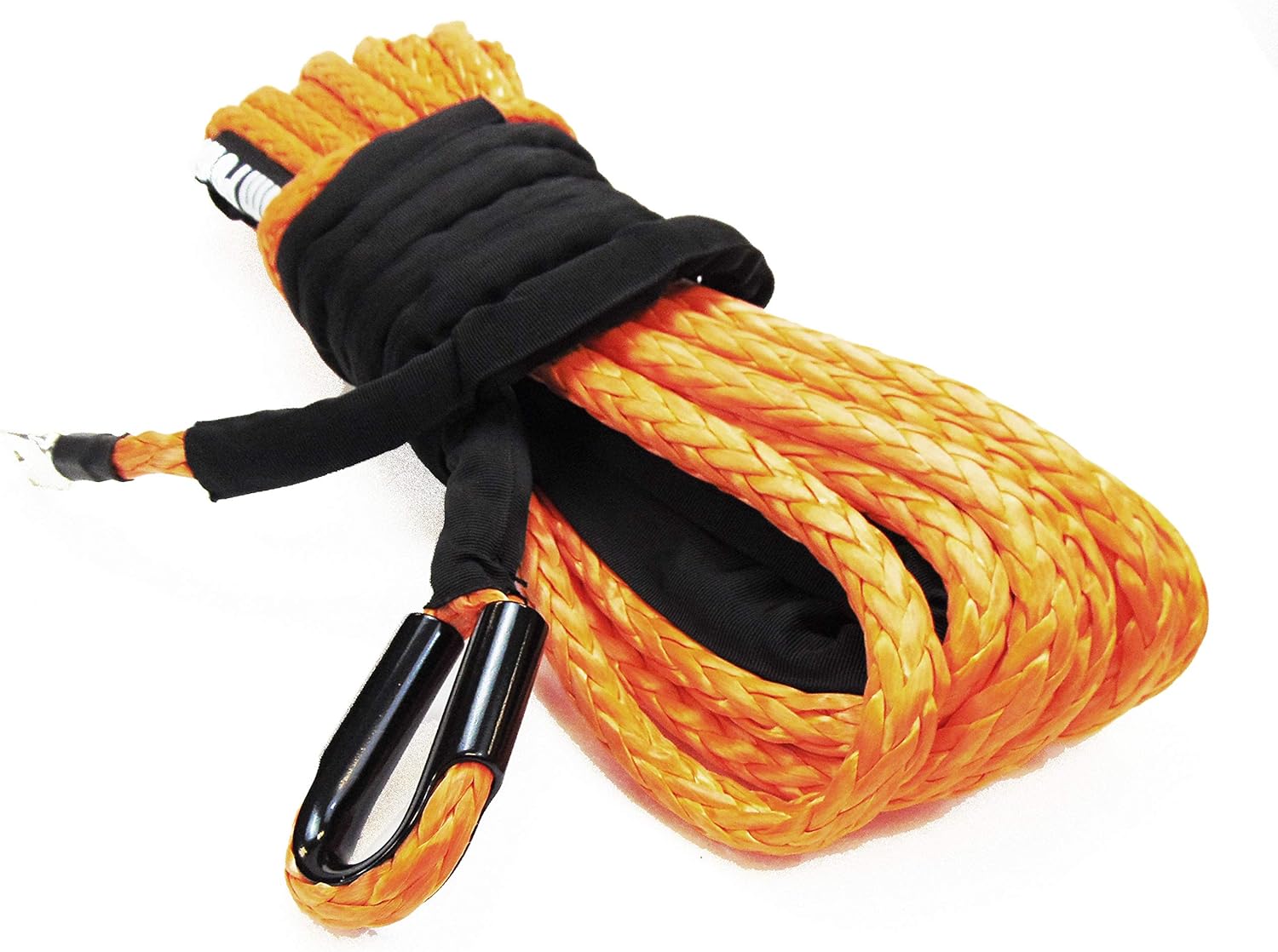 Jutemill 3/8" X 50 feet Synthetic Winch Rope, 3/8-50&