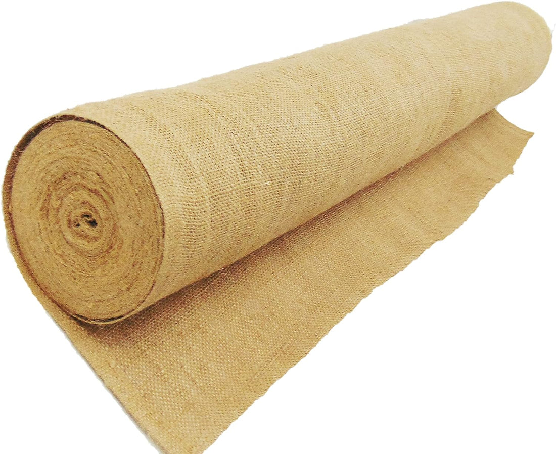 AAYU Burlap Fabric Roll | 40-Inch Wide x 150 ft Long | 40&quot; by 50 Yards | Non- Fraying | Tightly Woven | Great for Outdoor Wedding Runners
