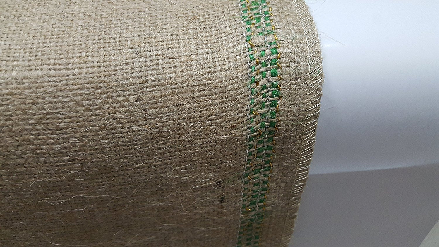 Glitter Gold and Silver Threaded Organic Jute Runner Roll