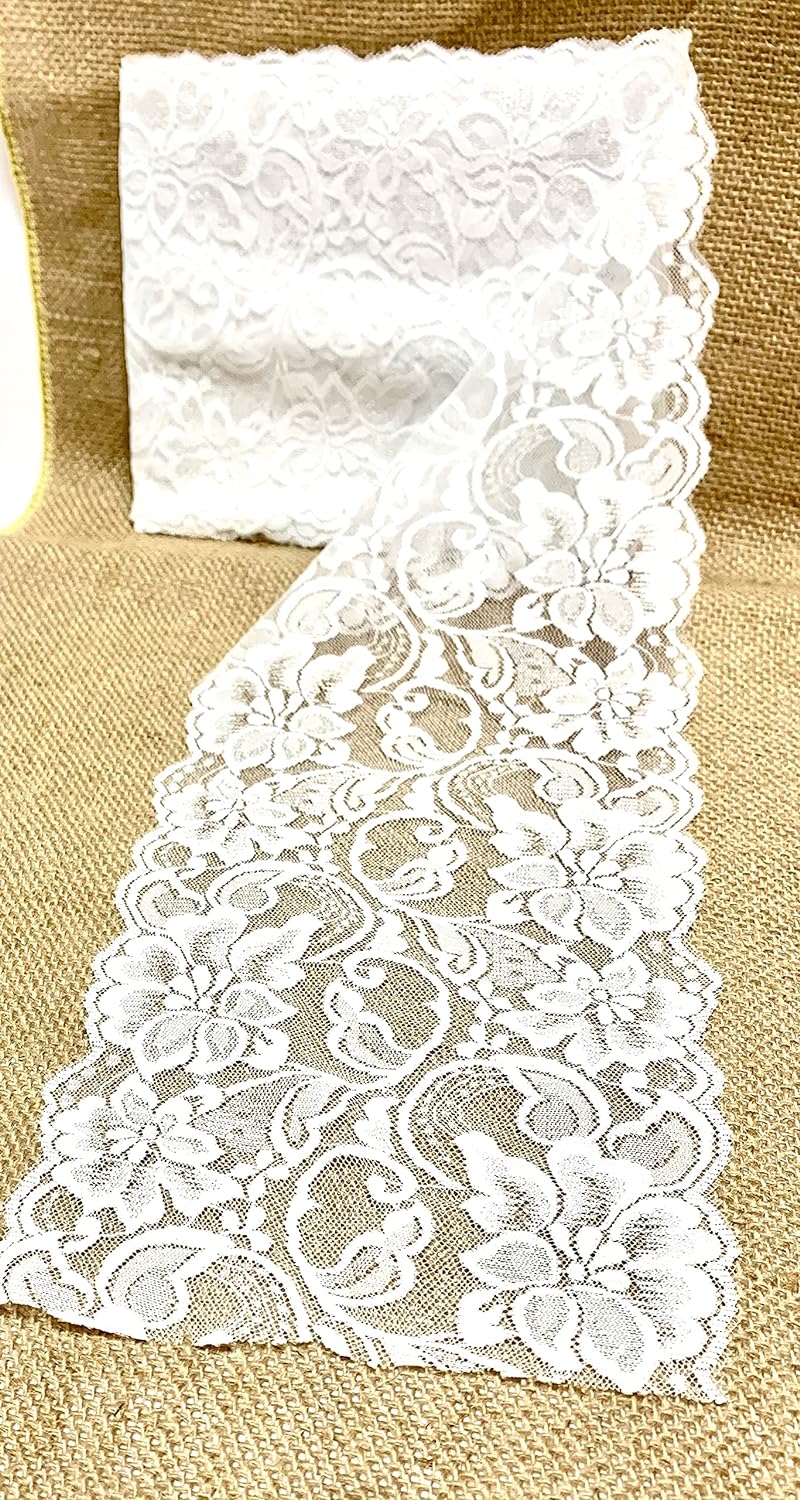 6" X 5 Yards Stretch-White