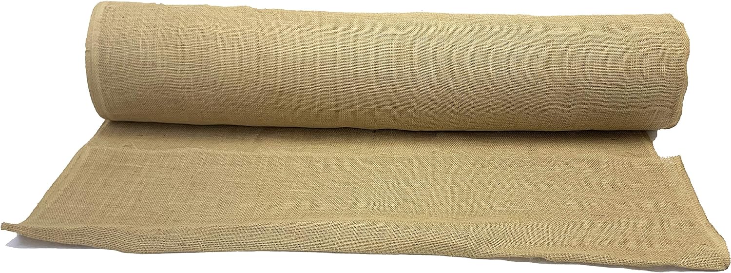 Burlap Jute Fabric for Weddings Table Runner Arts & Crafts