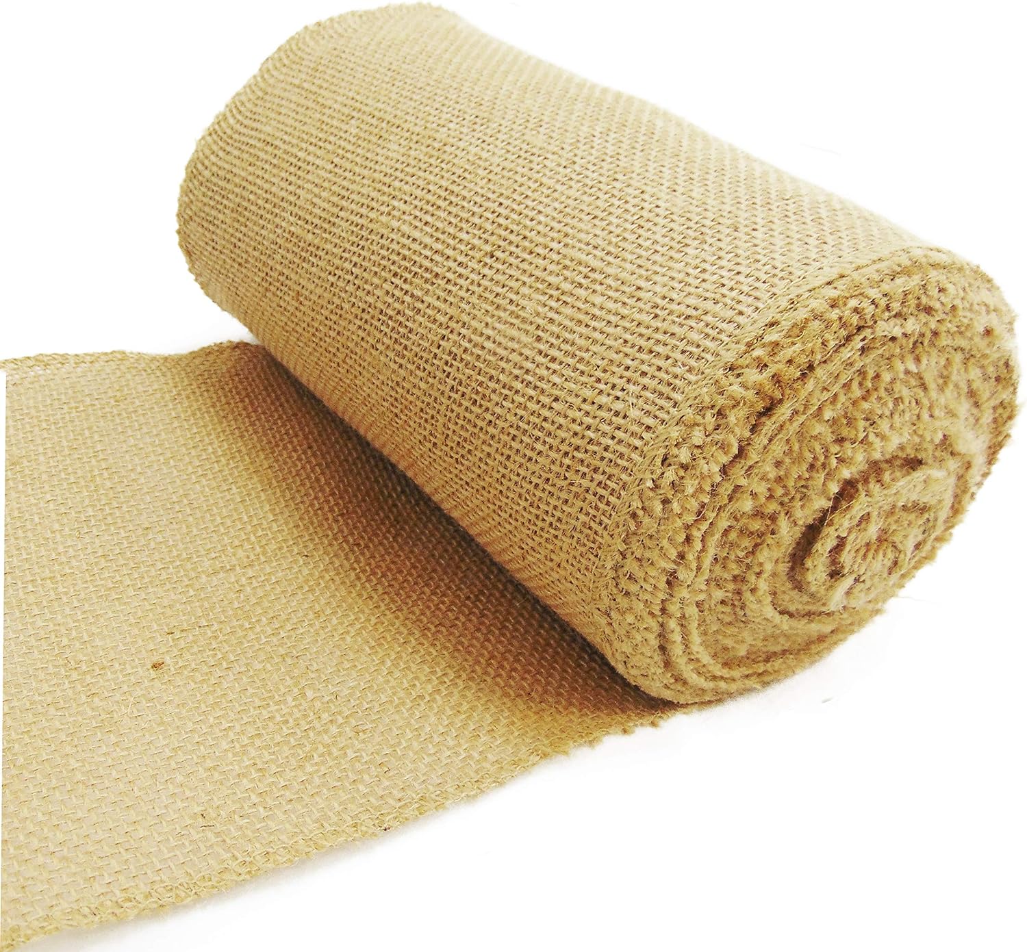 Jute Burlap Fabric Ribbon,Brown Premium Fabric Craft Ribbon