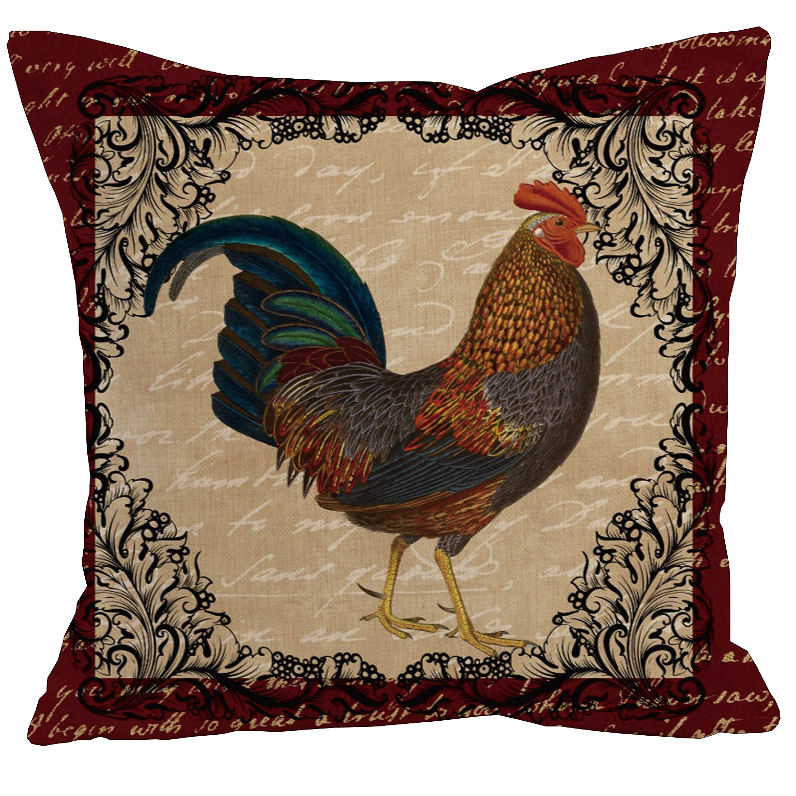 AAYU Decorative Linen Cushion Cover | Double Side HD Printing | High GSM Fabric | Square Throw Pillow Cushion Case for Living Room Sofa Couch Bedroom Car | 20 x 20 inch 50 x 50 cm | Set of 4