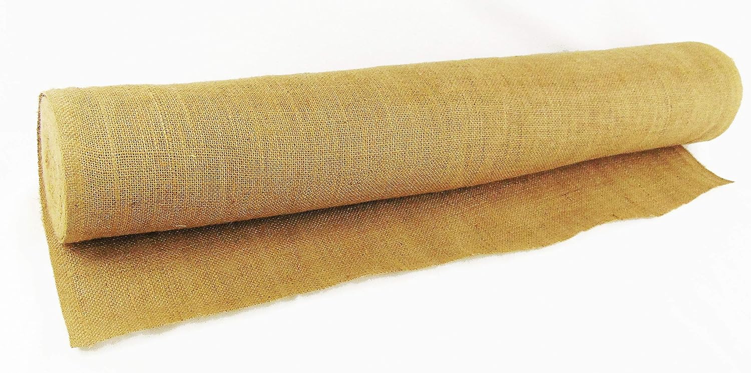 Natural Burlap Fabric Roll, 36 Inch