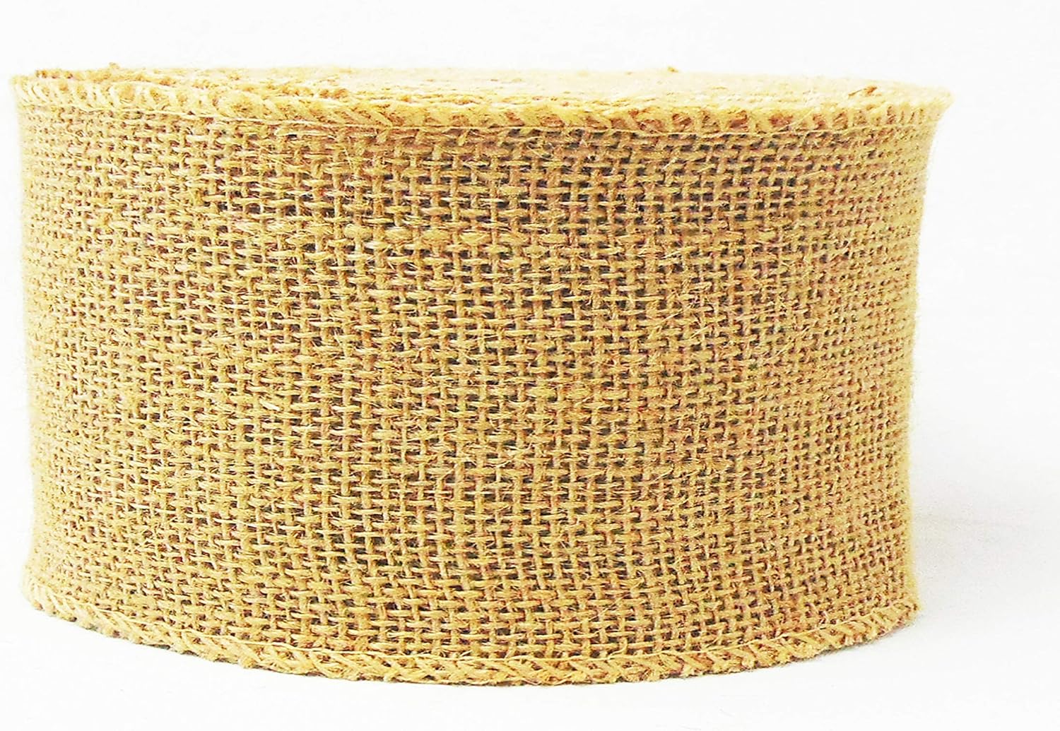 Burlap Jute Ribbon 5 inch x 30 feet Tight Weave and Finish Edges | Jute- Burlap Roll of 10 Yards Eco-Friendly, Natural Ribbon Rolls (Natural, 5 Inch 10 Yards)