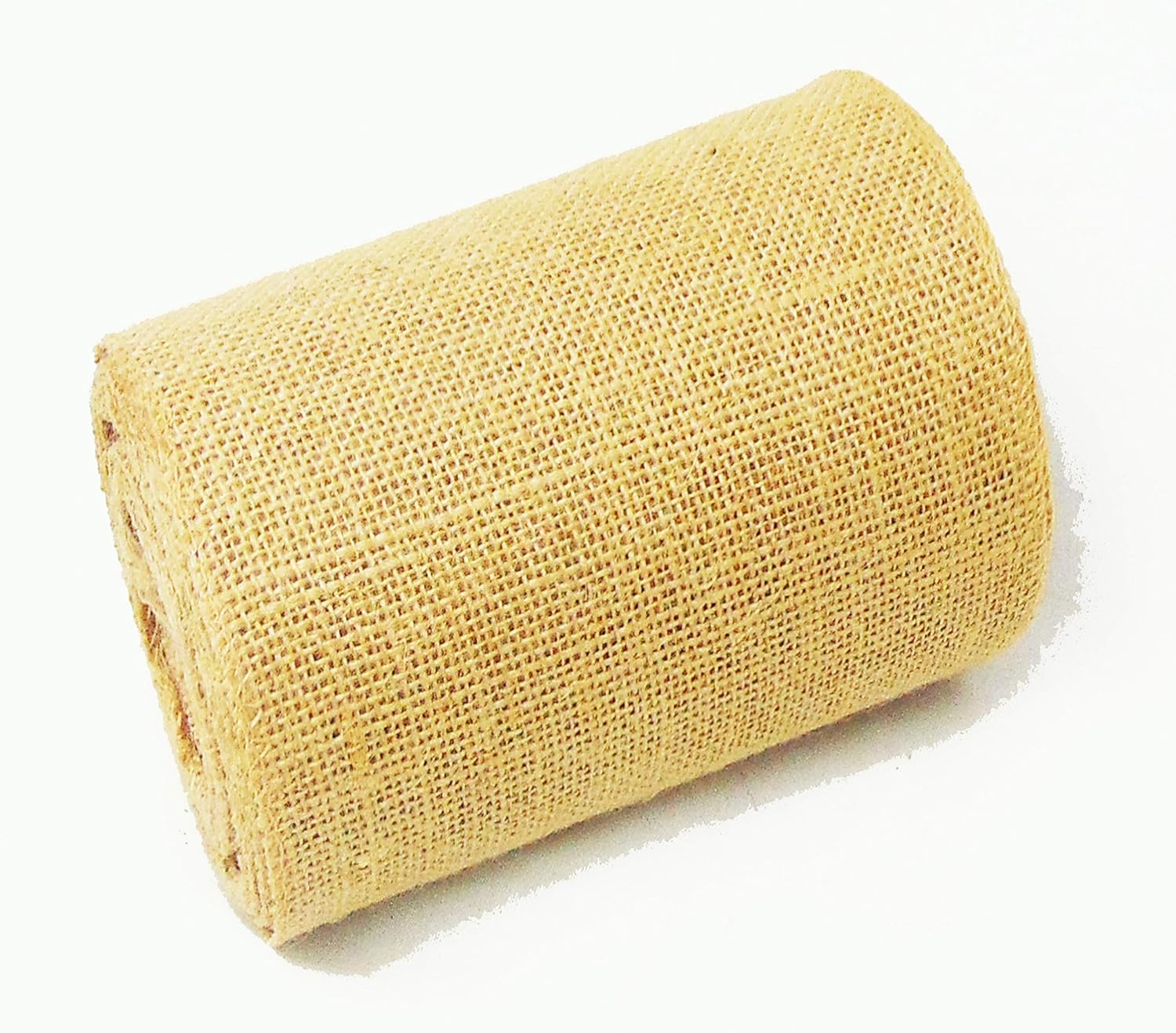 Burlap Jute Ribbon 5 inch x 30 feet Tight Weave and Finish Edges | Jute- Burlap Roll of 10 Yards Eco-Friendly, Natural Ribbon Rolls (Natural, 5 Inch 10 Yards)