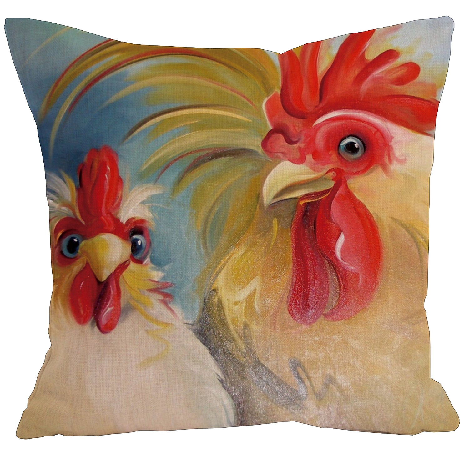 AAYU Decorative Linen Cushion Cover | Double Side HD Printing | High GSM Fabric | Square Throw Pillow Cushion Case for Living Room Sofa Couch Bedroom Car | 20 x 20 inch 50 x 50 cm | Set of 4