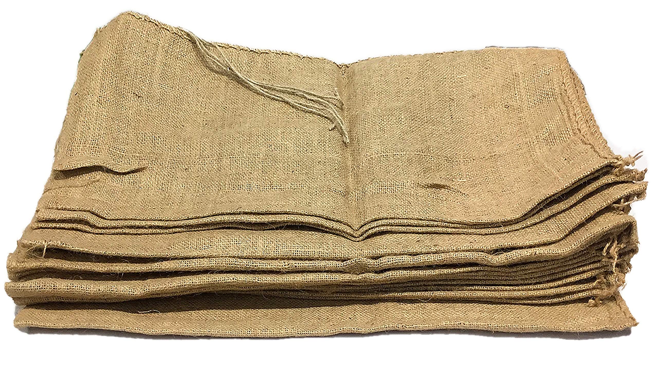 AAYU Large Burlap Sacks 14 x 26 Inch Jute Drawstring Bags for Potato Onion Vegetables Coffee Beans Adult Bag Races (20 Pack)