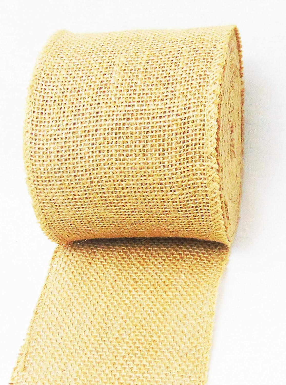 Burlap Jute Ribbon 5 inch x 30 feet Tight Weave and Finish Edges | Jute- Burlap Roll of 10 Yards Eco-Friendly, Natural Ribbon Rolls (Natural, 5 Inch 10 Yards)