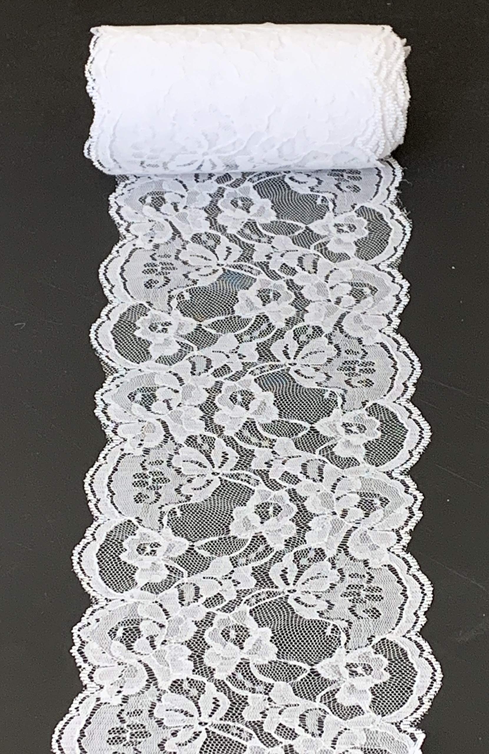 Nylon Decorative Lace | White Lace Ribbon for Crafts