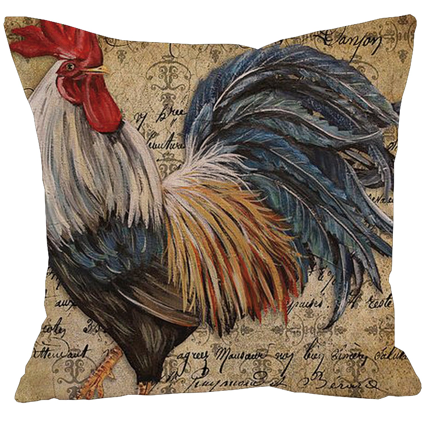 AAYU Decorative Linen Cushion Cover | Double Side HD Printing | High GSM Fabric | Square Throw Pillow Cushion Case for Living Room Sofa Couch Bedroom Car | 20 x 20 inch 50 x 50 cm | Set of 4