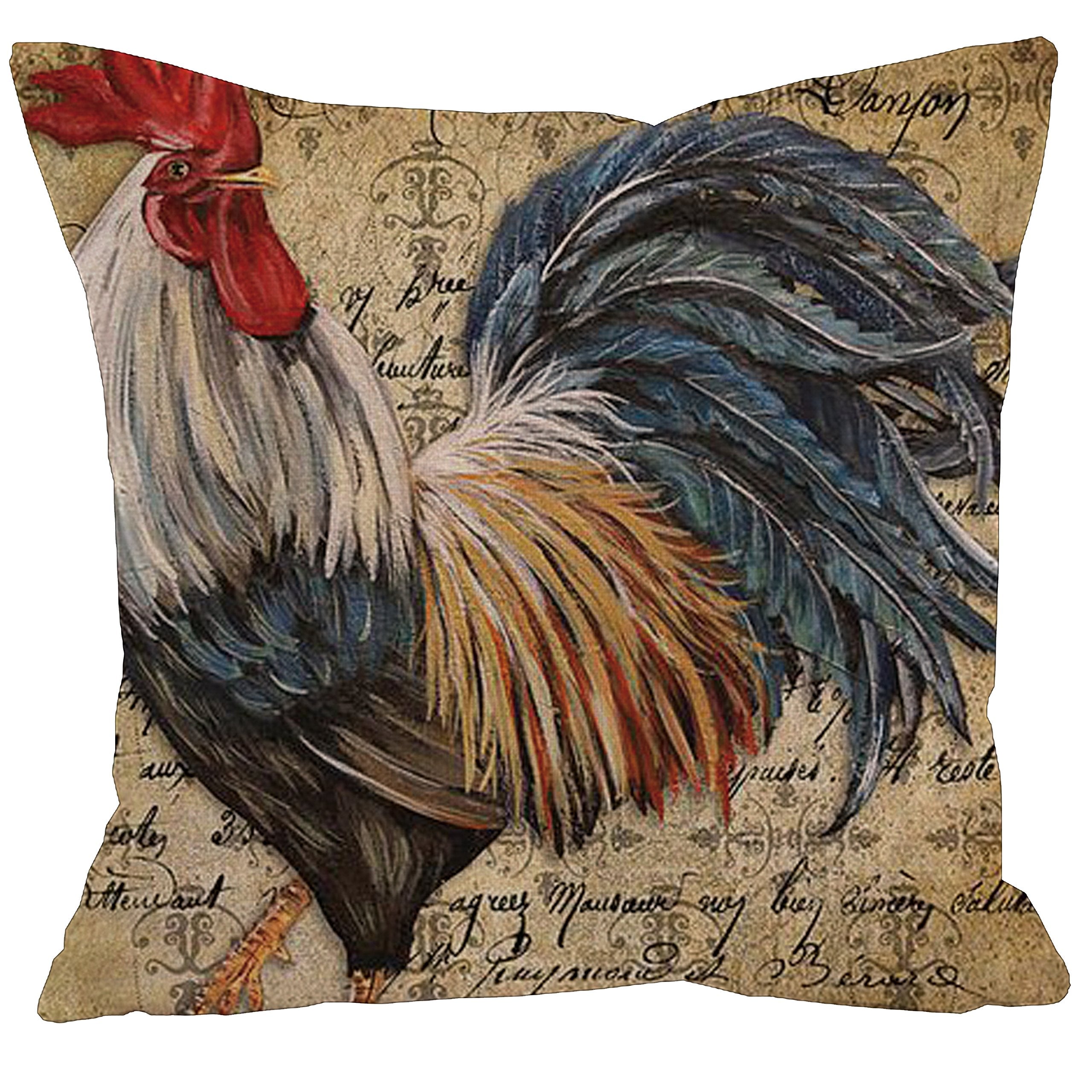 AAYU Decorative Linen Cushion Cover | Double Side HD Printing | High GSM Fabric | Square Throw Pillow Cushion Case for Living Room Sofa Couch Bedroom Car | 20 x 20 inch 50 x 50 cm | Set of 4