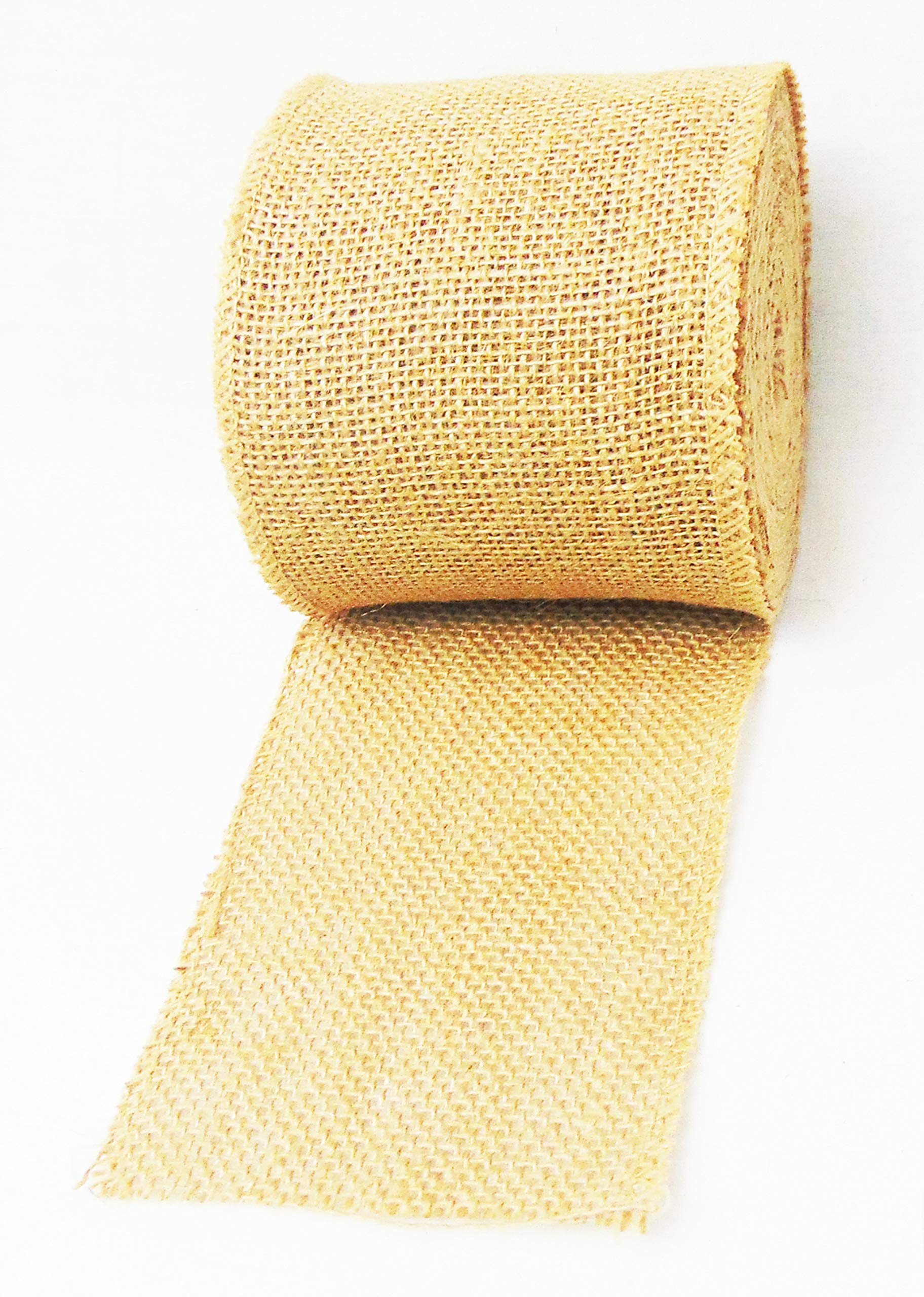AAYU Natural Jute Burlap Ribbon Roll | Gift wrapping and Party Decoration DIY Crafts