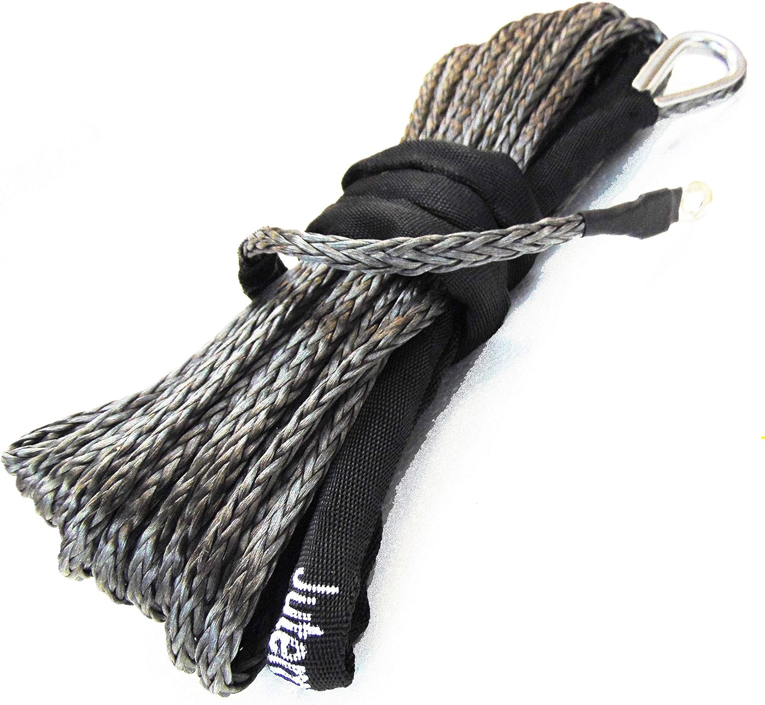 Jutemill 3/8" X 50 feet Synthetic Winch Rope, 3/8-50&