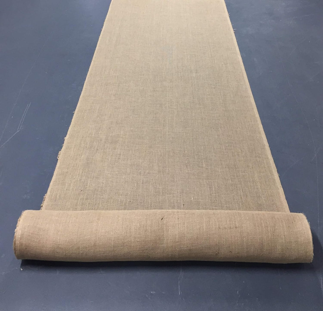 36-Inch Wide x 150 feet Long, Burlap Fabric Roll | 36&quot; by 50 Yards | Non- Fraying| Wide and Tightly Woven | Outdoor Wedding Aisle Runners roll