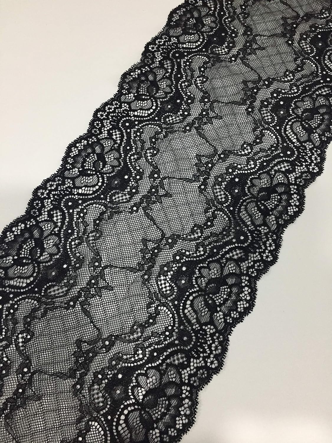 Lace Trim Pattern Inelastic Embroidery