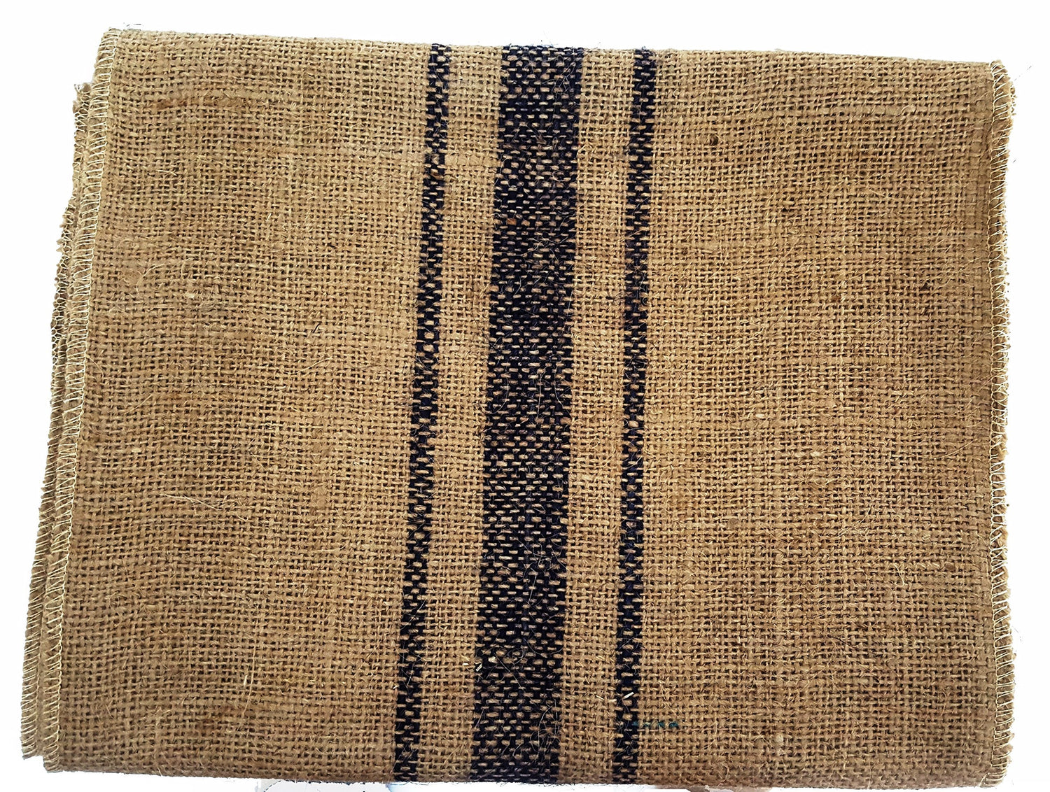 Burlap Stripe Table Runner | Striped Burlap Table Runner for Decoration | Burlap Table Runner Roll - Blue