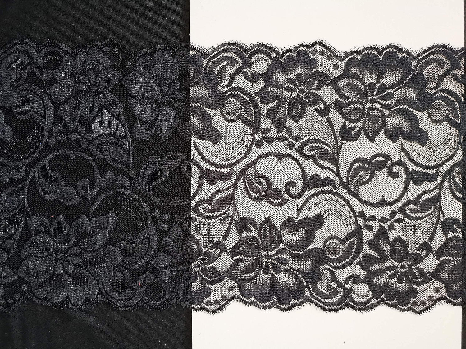 Tulle rolls with lace design