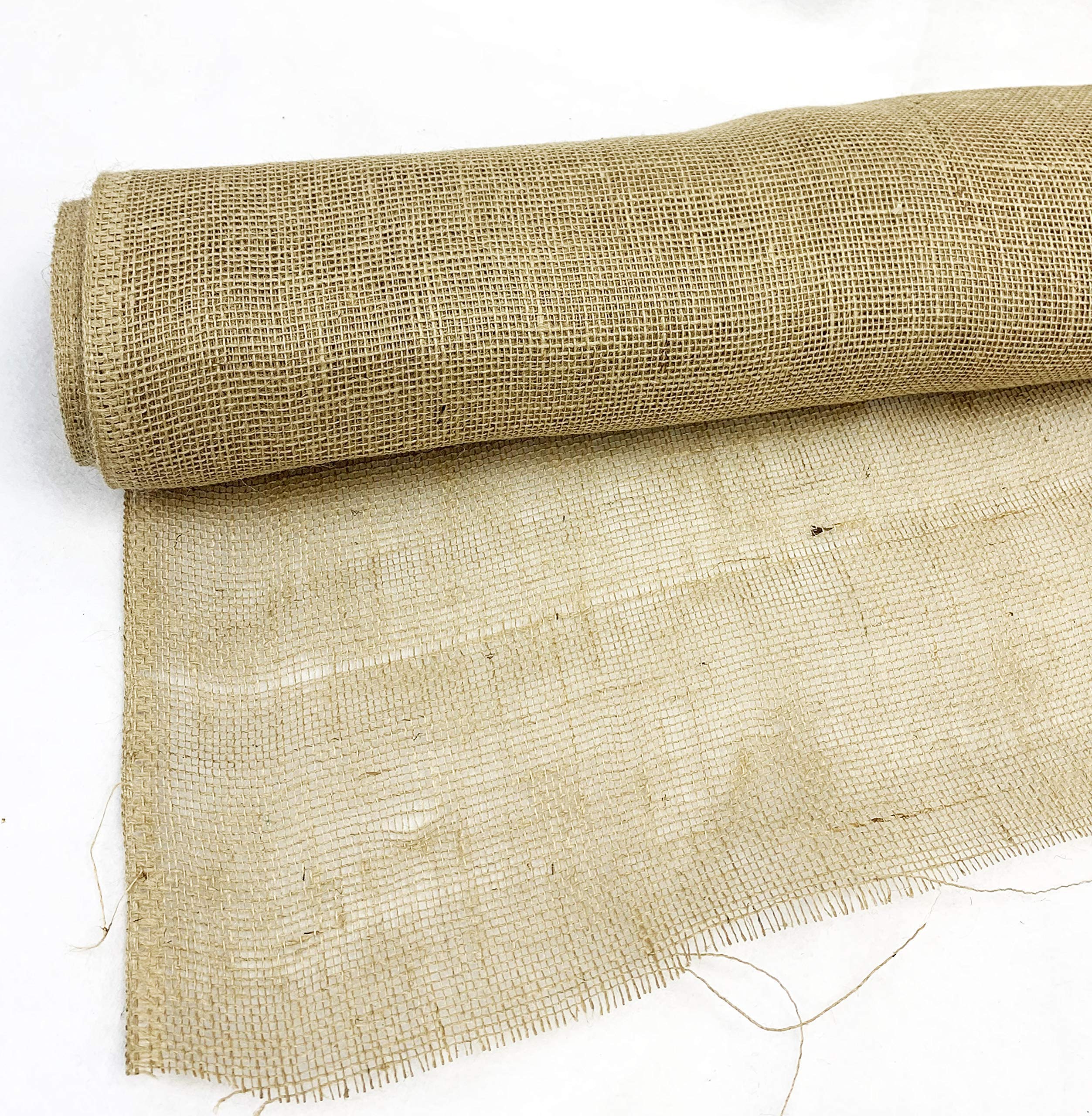 Burlap Planter Liner Roll | Garden Cover Fabric Weed Barrier | Jute Burlap Planter Liner | 36 Inch x 16 Yards