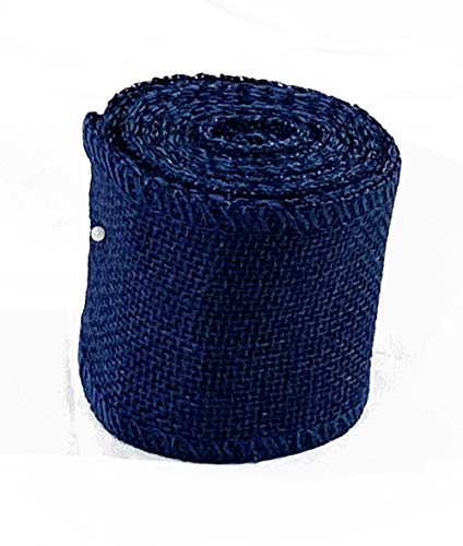 Burlap Wired Ribbon, Baby Blue