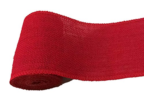 Cross Royal Burlap Wired Edge Ribbon for Big