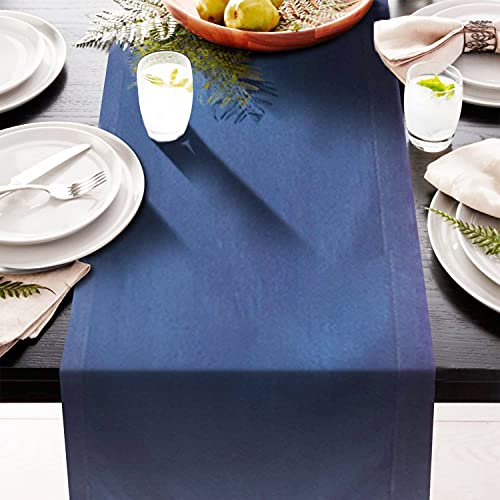 Blue Table Runners for Kitchen Coffee