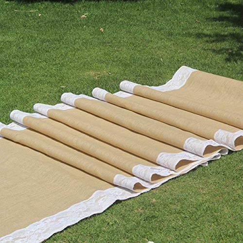 Natural Burlap Table Runner
