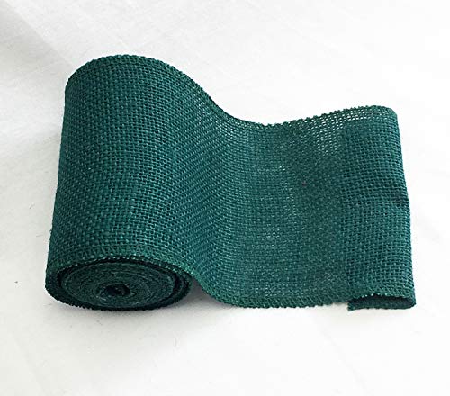 Premium Green Burlap Ribbon roll 5 Inch x 5-Yards