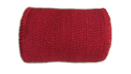 Natural Burlap Ribbon Burlap Wired Edge