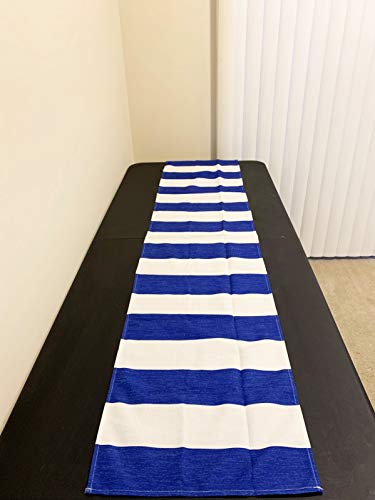 Blue Stripes - Table Runner for Baby Birthdays