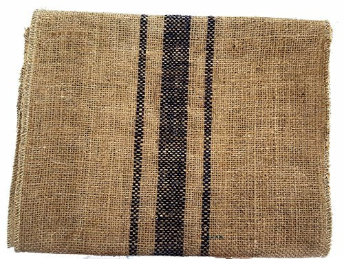 6ft Long Table Runner Burlap - Blue
