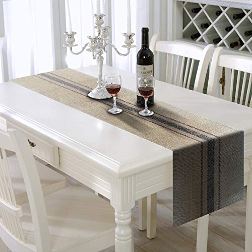 Burlap Jute Table Runner - Blue