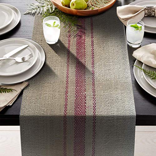 Burlap Jute Table Runner - Orange