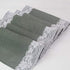 AAYU Gray Burlap Table Runner with White lace 108" | 14 Inch X 108 Studio Collection White Ribbon Lace on Both Edges Perfect Table Top Settings for Wedding and Party Decor (Grey) Jutemill