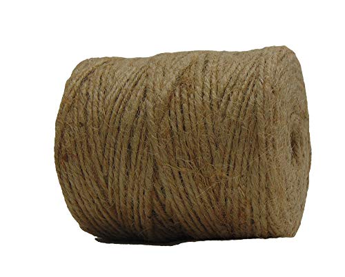 AAYU Natural Jute Twine | 3 Ply 400 Feet | Jute Rope for Industrial Uses, Packaging, Arts & Crafts, Gifts, Decoration, Bundling, Gardening and Home Jutemill